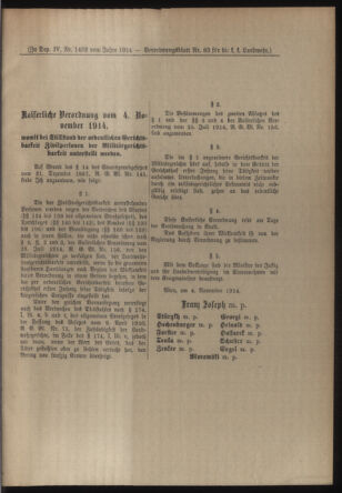 Verordnungsblatt für die Kaiserlich-Königliche Landwehr 19141114 Seite: 17