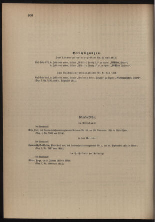 Verordnungsblatt für die Kaiserlich-Königliche Landwehr 19141205 Seite: 20