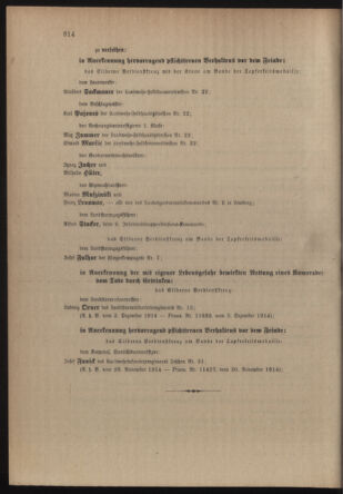 Verordnungsblatt für die Kaiserlich-Königliche Landwehr 19141209 Seite: 8