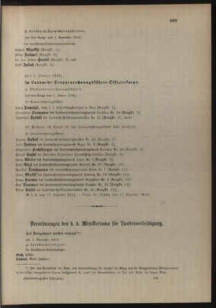 Verordnungsblatt für die Kaiserlich-Königliche Landwehr 19141219 Seite: 21