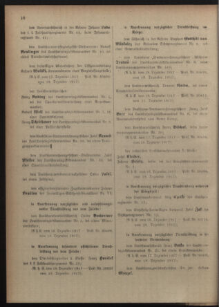 Verordnungsblatt für die Kaiserlich-Königliche Landwehr 19180105 Seite: 10