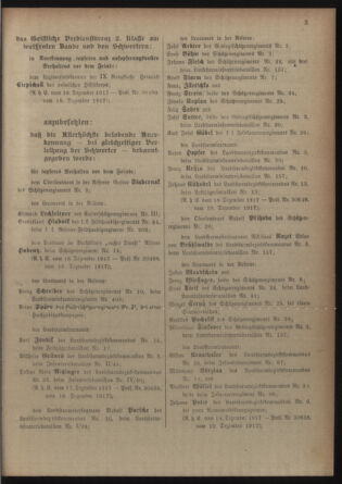 Verordnungsblatt für die Kaiserlich-Königliche Landwehr 19180105 Seite: 3