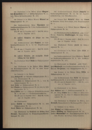 Verordnungsblatt für die Kaiserlich-Königliche Landwehr 19180105 Seite: 4