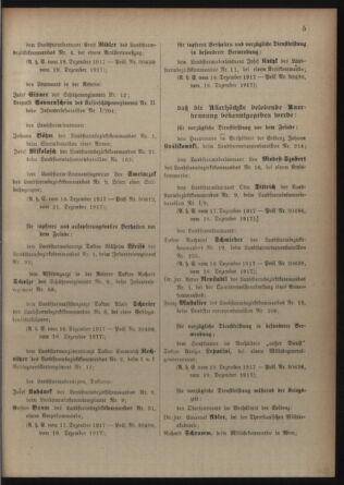 Verordnungsblatt für die Kaiserlich-Königliche Landwehr 19180105 Seite: 5