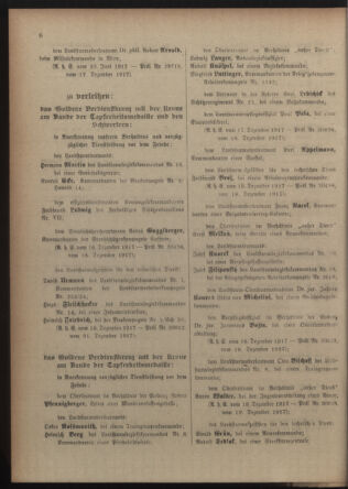 Verordnungsblatt für die Kaiserlich-Königliche Landwehr 19180105 Seite: 6