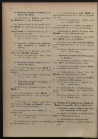 Verordnungsblatt für die Kaiserlich-Königliche Landwehr 19180105 Seite: 8