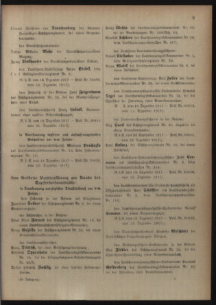 Verordnungsblatt für die Kaiserlich-Königliche Landwehr 19180105 Seite: 9