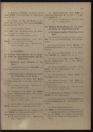 Verordnungsblatt für die Kaiserlich-Königliche Landwehr 19180112 Seite: 11