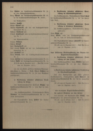 Verordnungsblatt für die Kaiserlich-Königliche Landwehr 19180112 Seite: 18