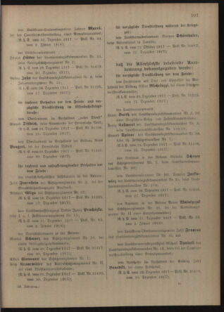 Verordnungsblatt für die Kaiserlich-Königliche Landwehr 19180112 Seite: 9