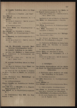 Verordnungsblatt für die Kaiserlich-Königliche Landwehr 19180116 Seite: 5