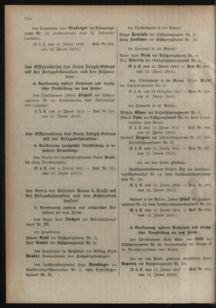 Verordnungsblatt für die Kaiserlich-Königliche Landwehr 19180126 Seite: 2