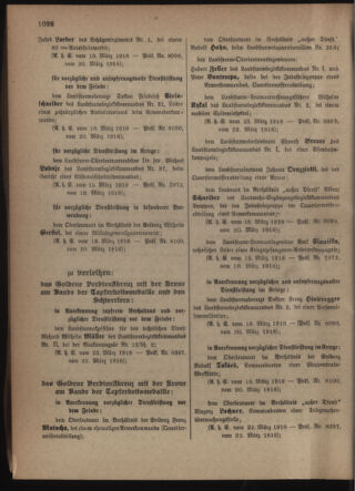 Verordnungsblatt für die Kaiserlich-Königliche Landwehr 19180406 Seite: 8