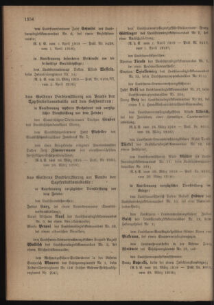 Verordnungsblatt für die Kaiserlich-Königliche Landwehr 19180420 Seite: 12