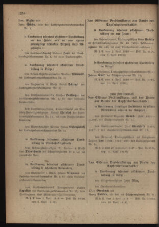 Verordnungsblatt für die Kaiserlich-Königliche Landwehr 19180420 Seite: 14