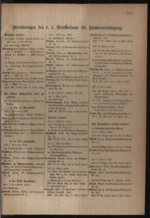 Verordnungsblatt für die Kaiserlich-Königliche Landwehr 19180420 Seite: 47