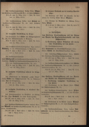 Verordnungsblatt für die Kaiserlich-Königliche Landwehr 19180420 Seite: 9