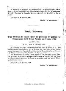 Verordnungsblatt für den Dienstbereich des K.K. Finanzministeriums für die im Reichsrate Vertretenen Königreiche und Länder 18641122 Seite: 2