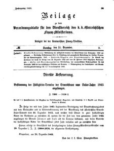 Verordnungsblatt für den Dienstbereich des K.K. Finanzministeriums für die im Reichsrate Vertretenen Königreiche und Länder