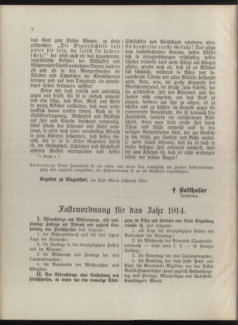 Kirchliches Verordnungsblatt für die Diözese Gurk 19140220 Seite: 6