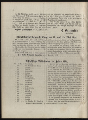 Kirchliches Verordnungsblatt für die Diözese Gurk 19140220 Seite: 8