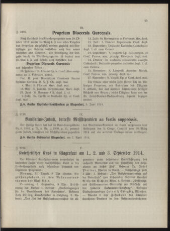 Kirchliches Verordnungsblatt für die Diözese Gurk 19140629 Seite: 5