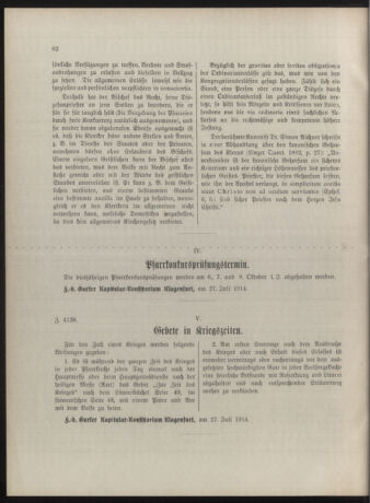 Kirchliches Verordnungsblatt für die Diözese Gurk 19140730 Seite: 30