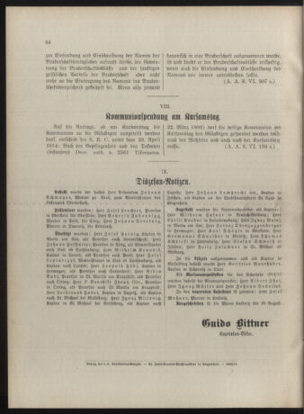 Kirchliches Verordnungsblatt für die Diözese Gurk 19140730 Seite: 32