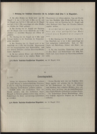 Kirchliches Verordnungsblatt für die Diözese Gurk 19140822 Seite: 3