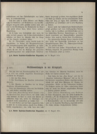 Kirchliches Verordnungsblatt für die Diözese Gurk 19140822 Seite: 5