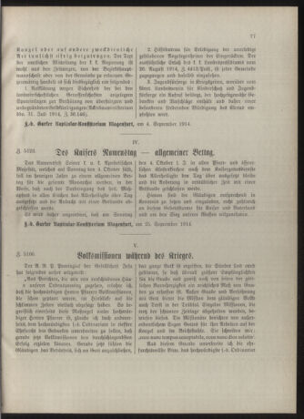 Kirchliches Verordnungsblatt für die Diözese Gurk 19141130 Seite: 3