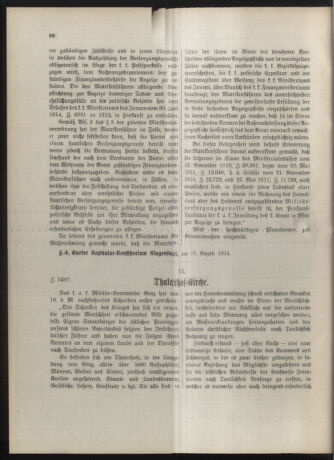 Kirchliches Verordnungsblatt für die Diözese Gurk 19141231 Seite: 10