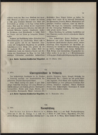 Kirchliches Verordnungsblatt für die Diözese Gurk 19141231 Seite: 11