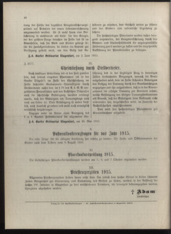 Kirchliches Verordnungsblatt für die Diözese Gurk 19150615 Seite: 8