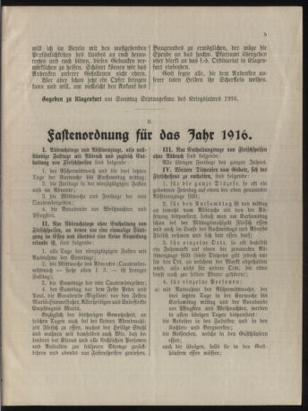 Kirchliches Verordnungsblatt für die Diözese Gurk 19160228 Seite: 5