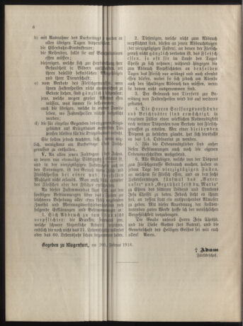 Kirchliches Verordnungsblatt für die Diözese Gurk 19160228 Seite: 6