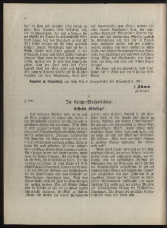 Kirchliches Verordnungsblatt für die Diözese Gurk 19160605 Seite: 2