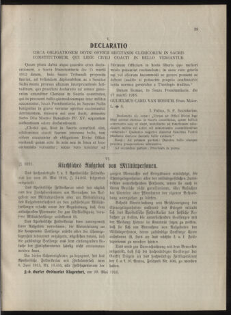 Kirchliches Verordnungsblatt für die Diözese Gurk 19160615 Seite: 3