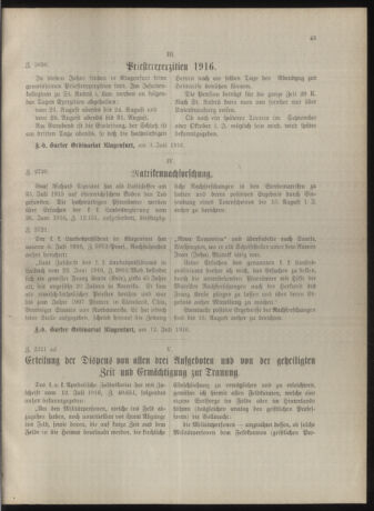 Kirchliches Verordnungsblatt für die Diözese Gurk 19160715 Seite: 3