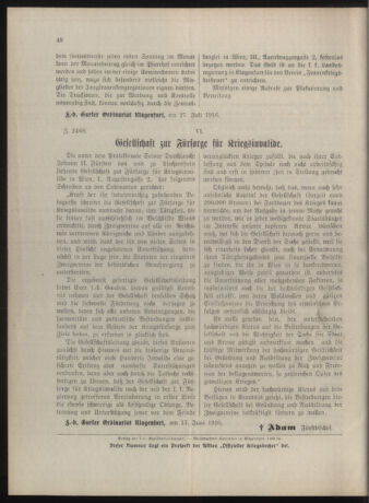 Kirchliches Verordnungsblatt für die Diözese Gurk 19160820 Seite: 4