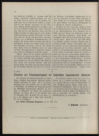 Kirchliches Verordnungsblatt für die Diözese Gurk 19161005 Seite: 16