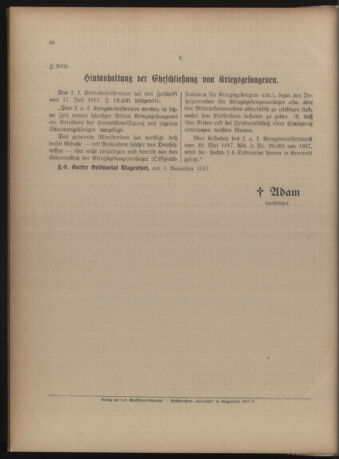 Kirchliches Verordnungsblatt für die Diözese Gurk 19171103 Seite: 4