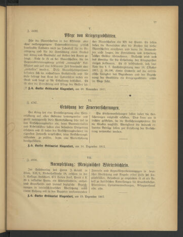 Kirchliches Verordnungsblatt für die Diözese Gurk 19171228 Seite: 11