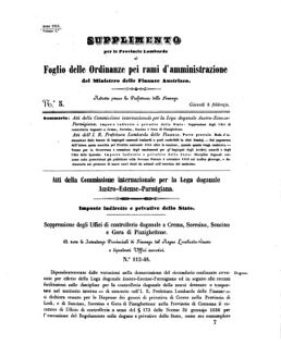 Verordnungsblatt für den Dienstbereich des K.K. Finanzministeriums für die im Reichsrate Vertretenen Königreiche und Länder 18550208 Seite: 1