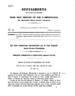 Verordnungsblatt für den Dienstbereich des K.K. Finanzministeriums für die im Reichsrate Vertretenen Königreiche und Länder 18560111 Seite: 1