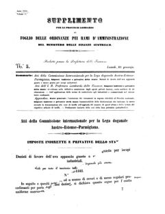 Verordnungsblatt für den Dienstbereich des K.K. Finanzministeriums für die im Reichsrate Vertretenen Königreiche und Länder 18560121 Seite: 1