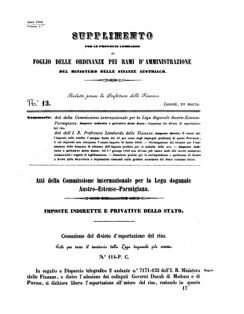 Verordnungsblatt für den Dienstbereich des K.K. Finanzministeriums für die im Reichsrate Vertretenen Königreiche und Länder 18560310 Seite: 1