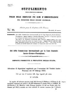 Verordnungsblatt für den Dienstbereich des K.K. Finanzministeriums für die im Reichsrate Vertretenen Königreiche und Länder 18560319 Seite: 13