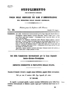 Verordnungsblatt für den Dienstbereich des K.K. Finanzministeriums für die im Reichsrate Vertretenen Königreiche und Länder 18560512 Seite: 1