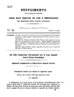 Verordnungsblatt für den Dienstbereich des K.K. Finanzministeriums für die im Reichsrate Vertretenen Königreiche und Länder 18560814 Seite: 1